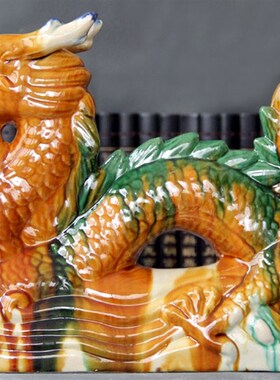 唐彩大龙青龙龙居礼品客厅饰品