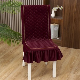 通用家用椅垫连体坐垫靠背一体简约现代餐椅垫套装 餐椅垫坐垫四季