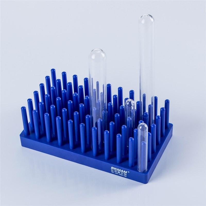 柱式沥水试管架 实验室塑料试管沥水架 WB蛋白电泳玻璃晾片架柱