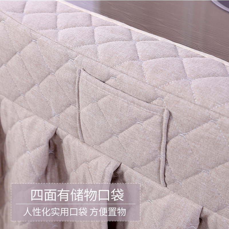 烤火罩电炉罩新款长正方形加厚麻将机桌布桌子罩电暖桌罩冬季