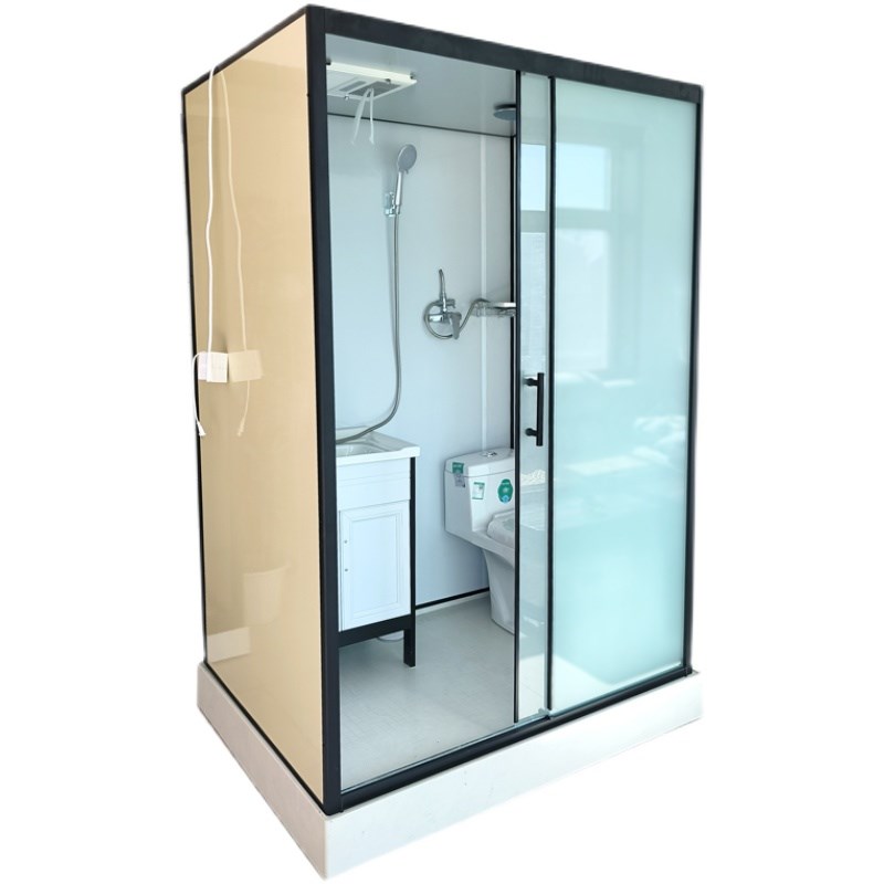 一体式淋浴房整体浴室农村洗澡房带暖风泡沫铝板玻璃门隔断沐浴房