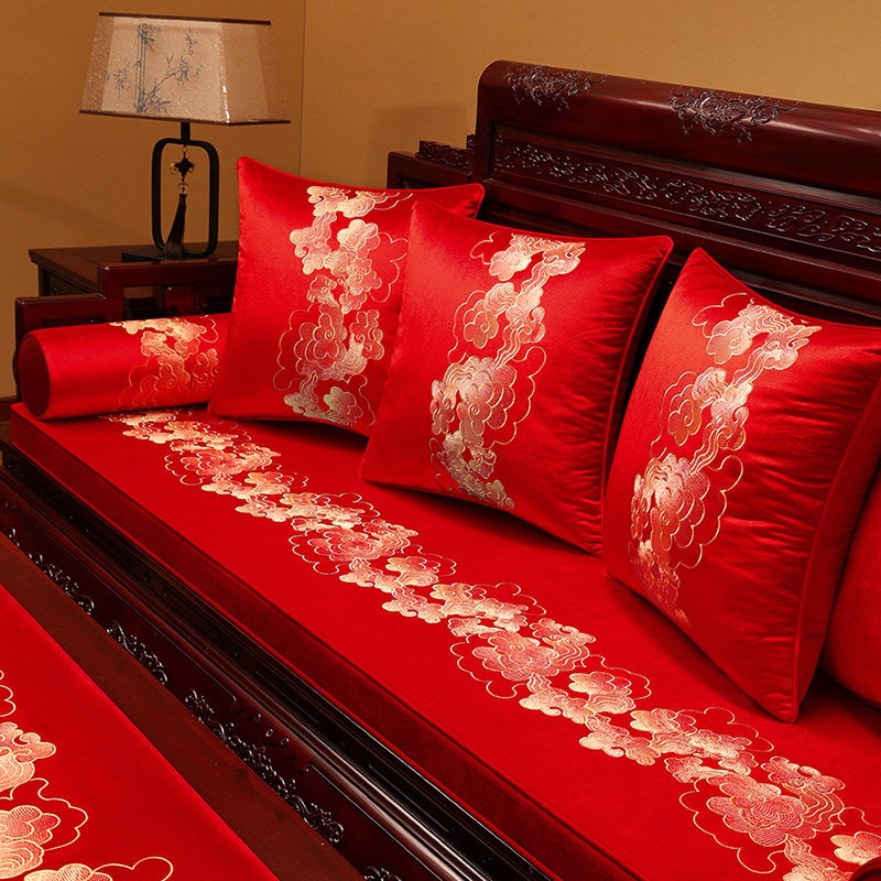 新红木沙发垫绒面坐垫椅子垫子冬季绒布座垫实木沙发罩全包,居家布艺,沙发垫,淘宝优惠券,粉丝福利购,淘宝优惠卷