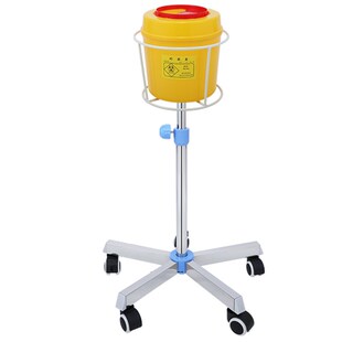 利器盒托架圆形锐器盒放置架调节升降高低加固挂架