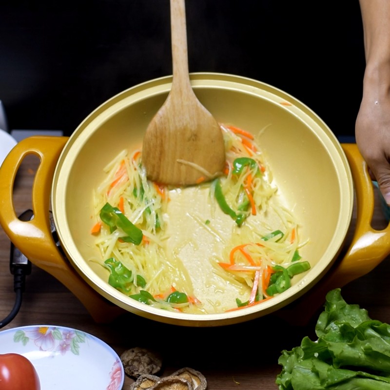 多功能韩式电炒锅家用电火锅不粘锅宿舍炒菜电热锅煮饭一体快速锅