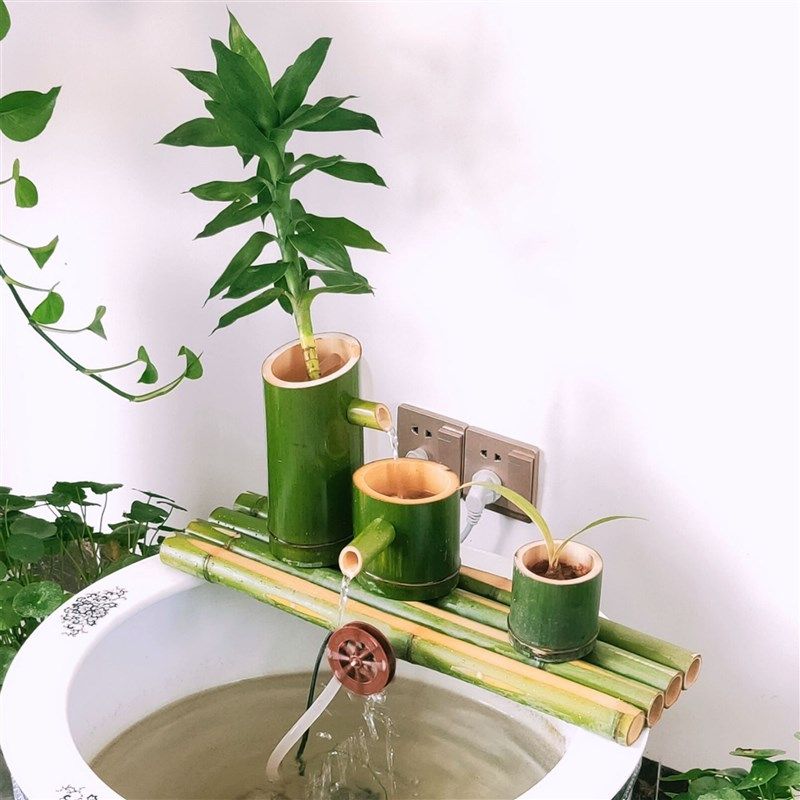 型竹子流水水景自动流水器流水器鱼缸流水器,商业/办公家具,花坛/花箱,淘宝优惠券,粉丝福利购,淘宝优惠卷