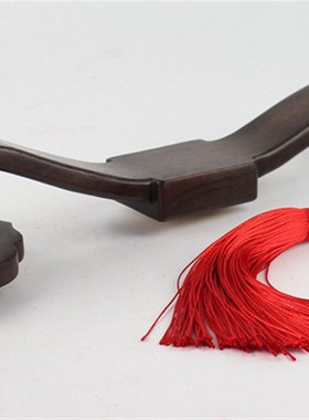 红木 黑紫檀木木雕工艺品黒梓木镶嵌黄杨木平安如意收藏礼品