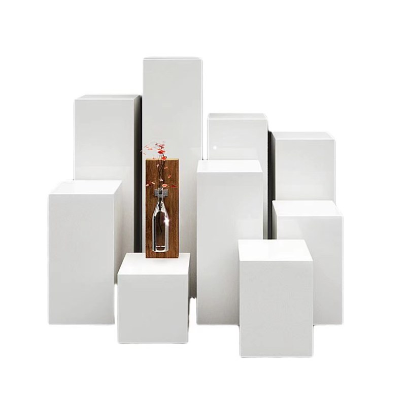 木制展示台方形立柱展会展示台商用展示柜产品增高台底座