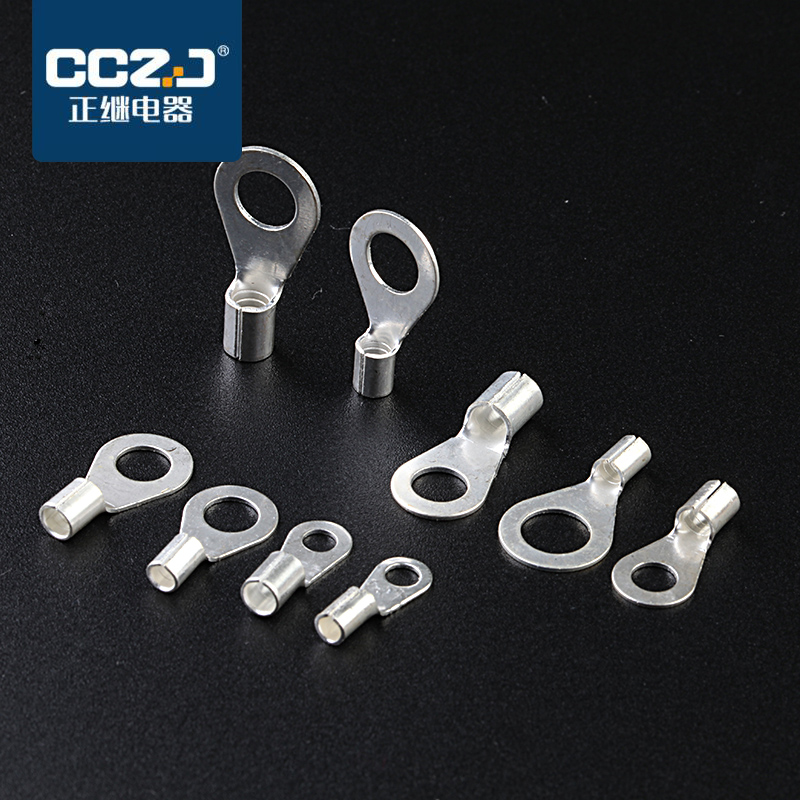 冷压裸端子UT接线端子OT圆形叉型铜鼻子压线耳口鼻压线钳线鼻子