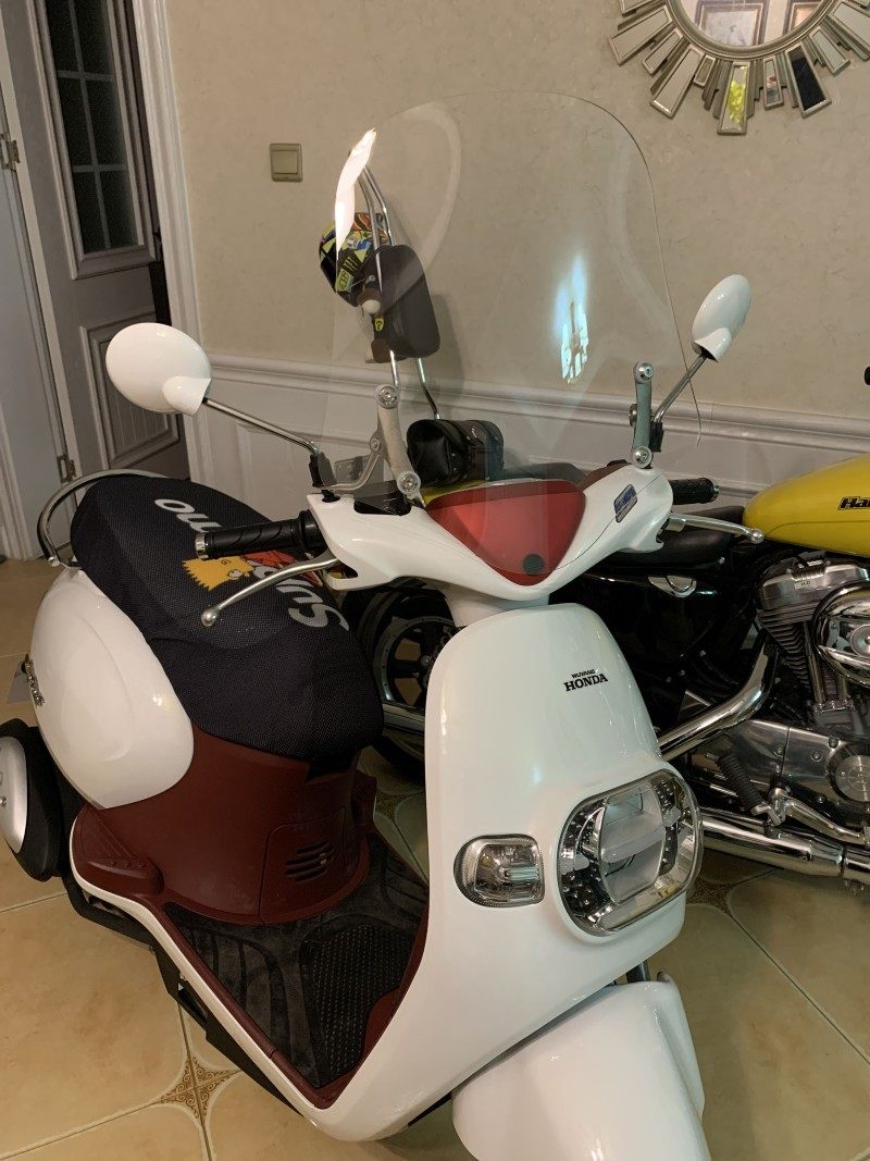 塔帕前挡风挡风玻璃塔帕踏板车风挡改装挡风板雨板