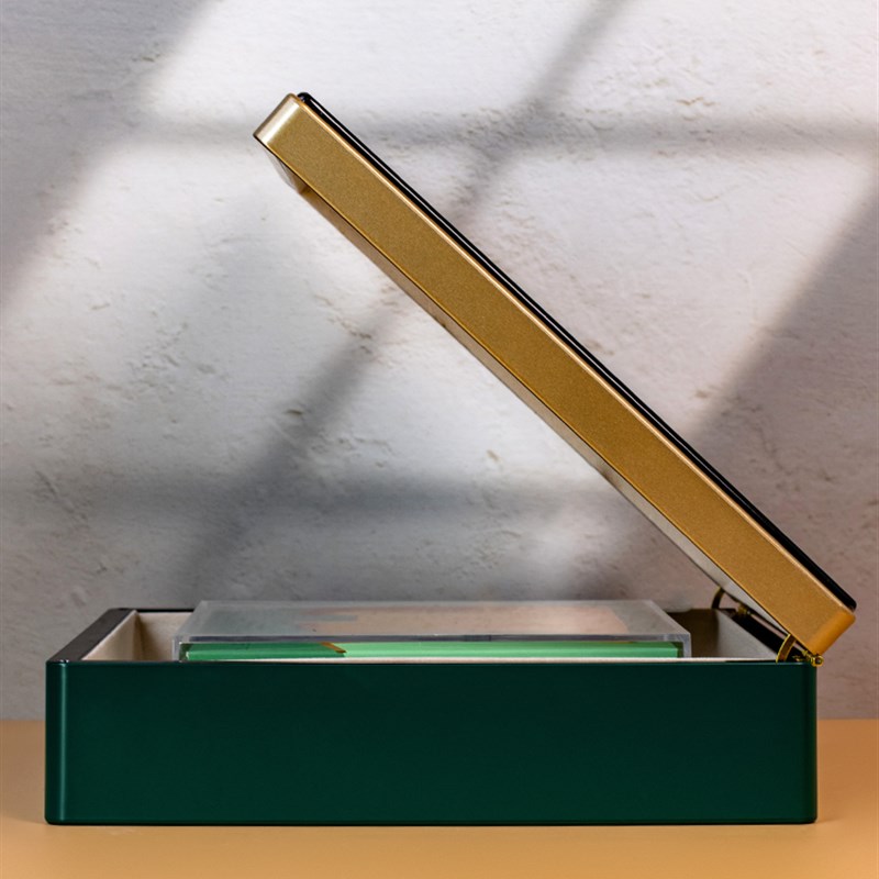 新款铁皮枫斗包装盒高档烤漆绿色空礼盒0克0克霍山铁皮石斛盒