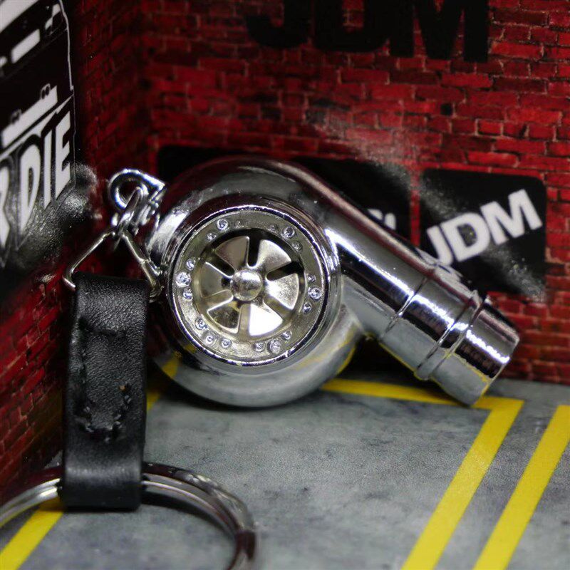 创意口哨涡轮钥匙扣金属汽车钥匙扣挂件