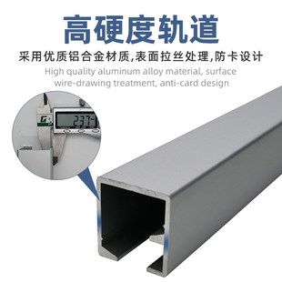 铝合金折叠门窗万向吊轮轨道阳台隔断窗推拉木门吊滑全套五金配件