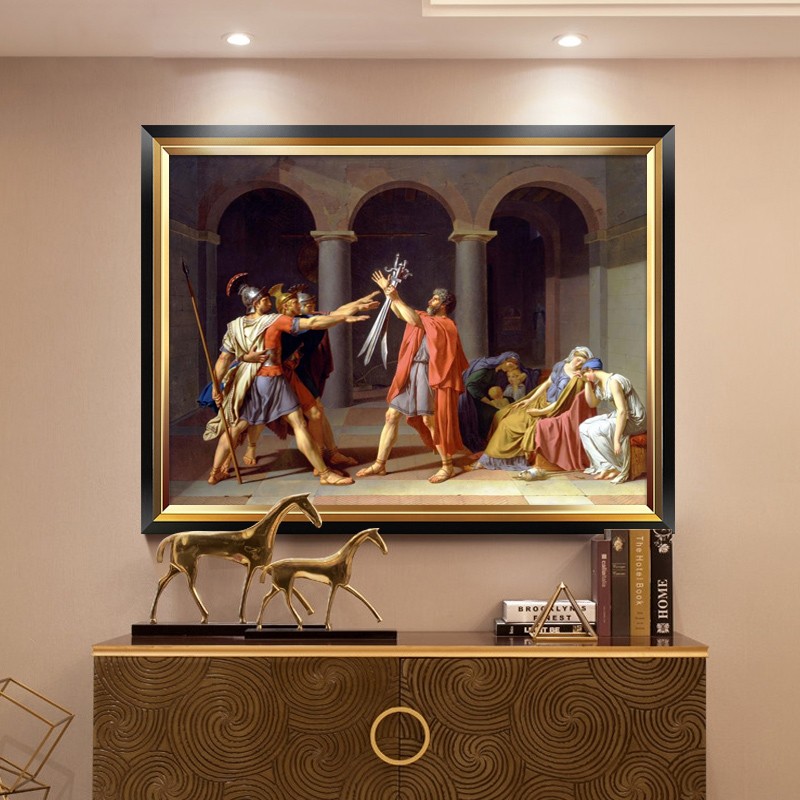 拿破仑油画美式世界名画书房装饰画欧式人物办公室客厅背景墙壁画