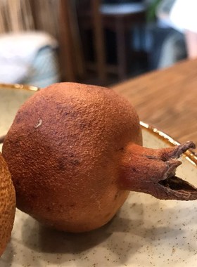 清供石榴风干小石榴晒干石榴摆盘婚喜供果干果天然酸石榴多子摆件