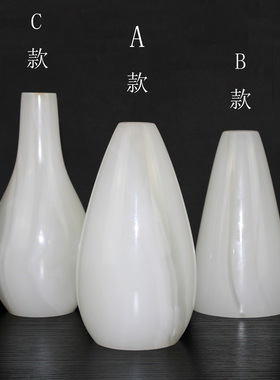 玉石小花瓶客厅书房办公室摆件家居装饰乔迁新居礼物艺术工艺笔筒