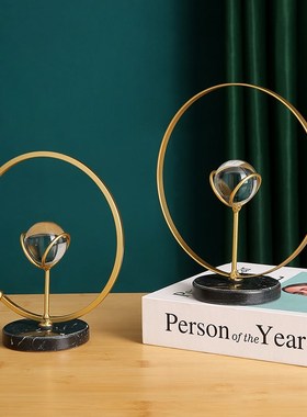 创意水晶球摆件家居饰品办公室酒柜桌面布置装饰摆设女孩生日礼物