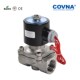 科威纳COVNA不锈钢电磁阀水阀24v放水管常闭220v气电动4分6分1寸