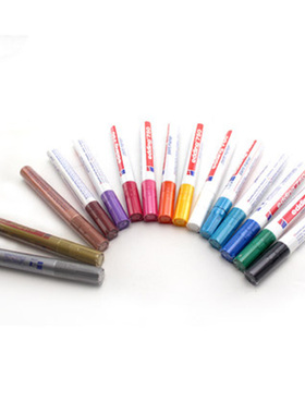 艾迪油漆笔edding750 2-4MM耐75酒精工业钢材耐高温记号笔补漆笔