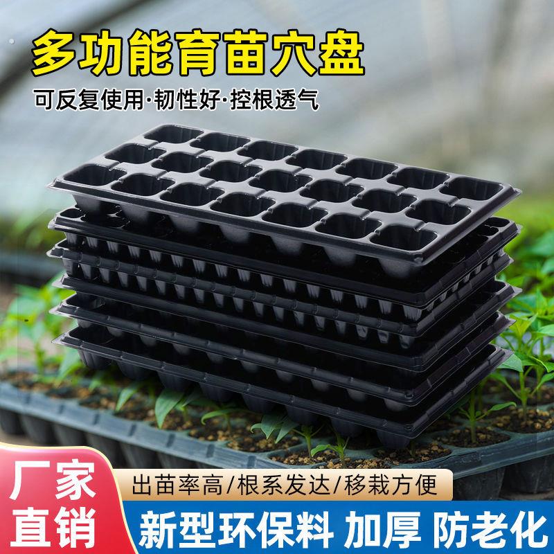。西瓜甜瓜辣椒茄子白菜番茄黄瓜菜苗玉米专用育苗穴盘特厚超厚托