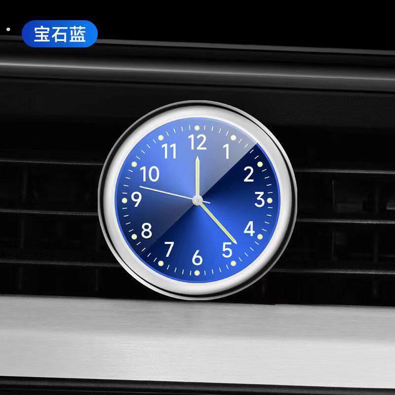 车载表盘时钟夜光汽车高精度电子表高档车用电子石英钟表双闪贴