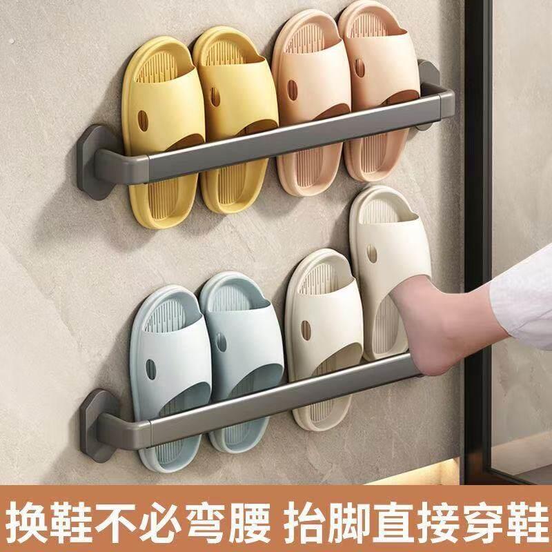毛巾架卫生间免打孔浴室架子置物架壁挂式厕所洗手间毛巾挂杆单杆