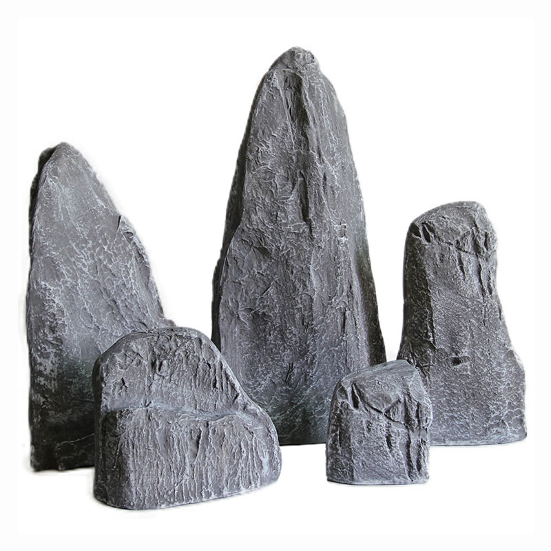 玻璃钢假石头花园造景鱼缸装饰庭院装饰假石假山造景摄影婚庆