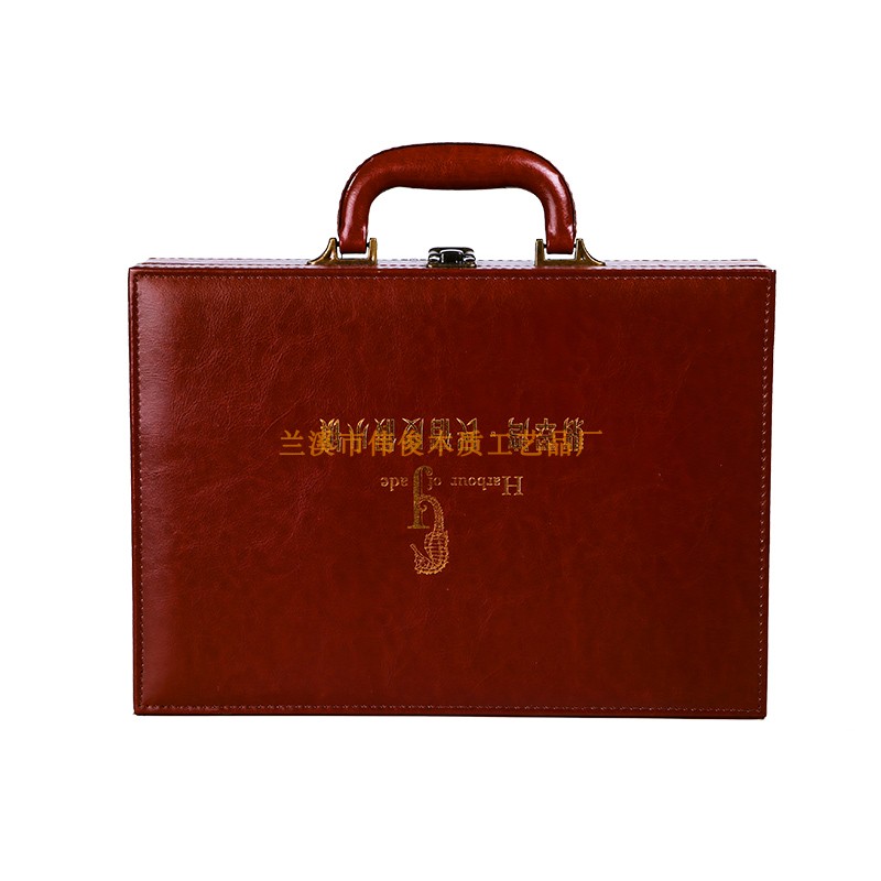 房地产现货交房盒交付工具箱礼盒定制pu皮质交房钥匙包高档交房箱