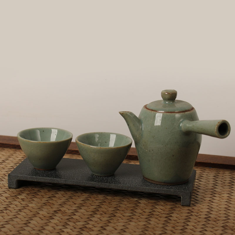 乌金石茶盘垫隔热垫干泡壶承小案台茶壶托现代功夫茶天然石材底座