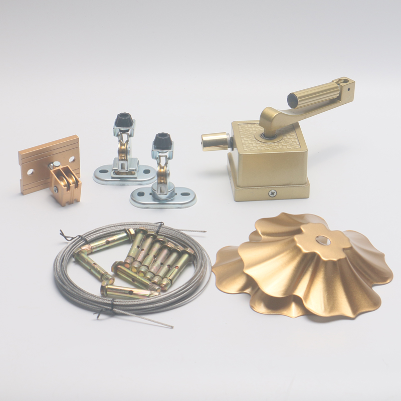 单杆晾衣架手摇器全阳台通用升降器晒衣架摇手器挂升降横幅