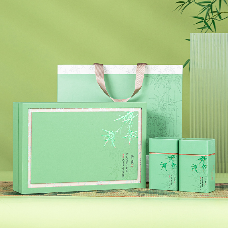 龙井碧螺春茶叶包装礼盒空盒装毛尖半斤装茶叶罐红绿茶空盒子定制