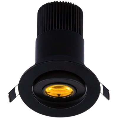 黑色聚光灯led射灯光圈3W5W7W嵌入式开孔7.5公分cm75mm餐桌氛围灯