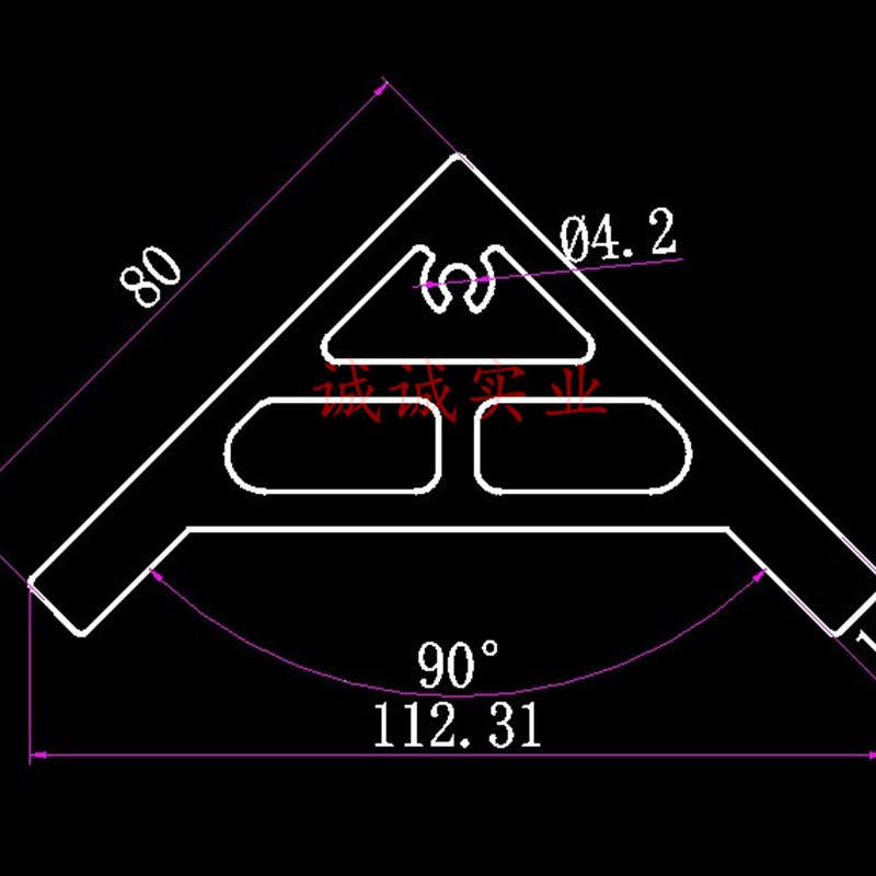 工业铝型材角铝/7878/铝型材角件材料铝合金型材角铝