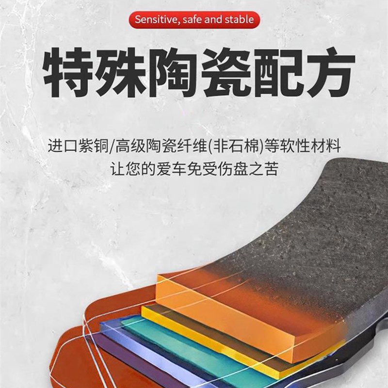适用深远电动车刹车片007 009 7 8 9 T90 T3...前后陶瓷碟刹片