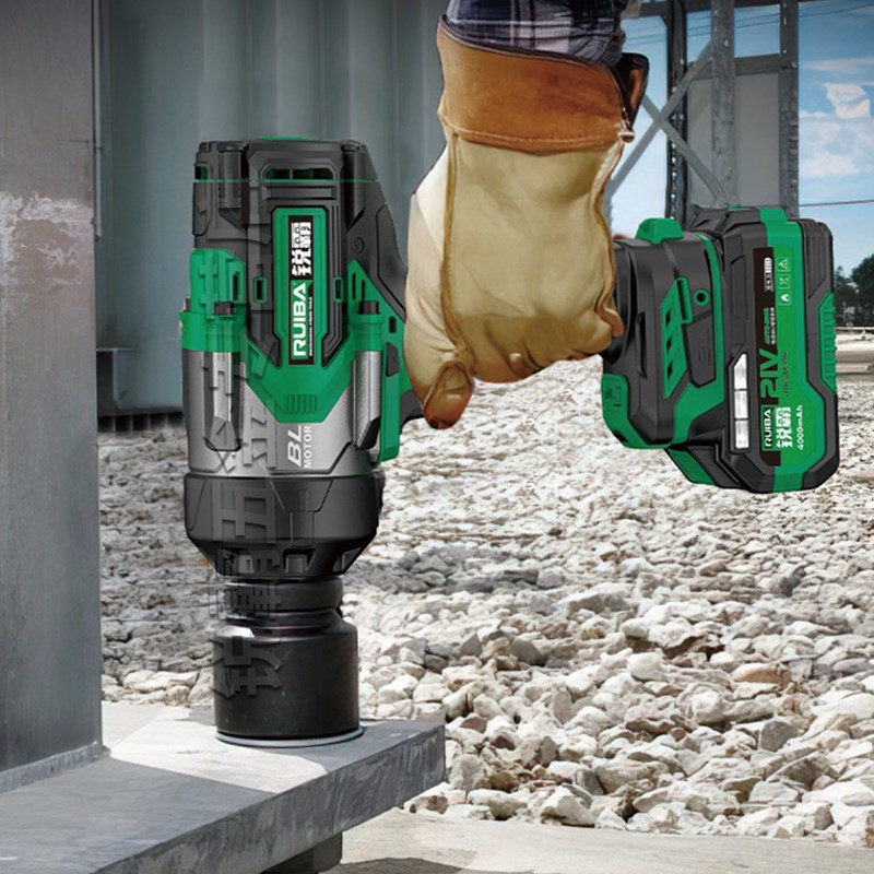 锐霸电动扳手2100牛大扭力风炮汽修塔吊冲击锂电充电大扳手RB-826