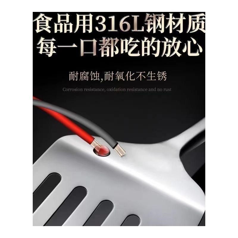 德国锅铲1不锈钢加厚木质炒菜铲子汤勺漏勺家用厨具装铁锅铲