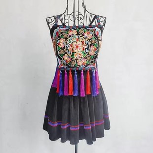 苗族服装女贵州广西演出服云南彝族少数民族壮族黎族舞蹈服四季款