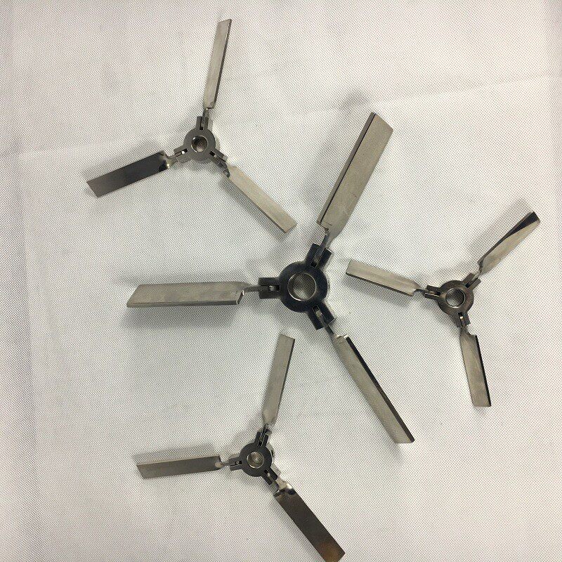 定制折叠伞型304不锈钢搅拌器桨叶实验室分散机桨叶轮螺旋式桨叶