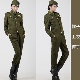 推理社衣服美式翻领女军官服装民国女特务国民军官剧本杀装饰衣服