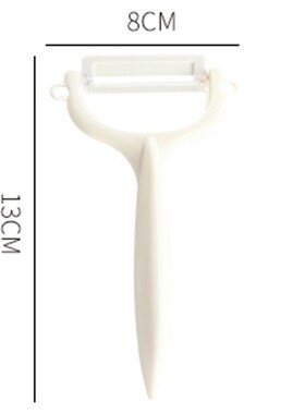 陶瓷刨削皮器瓜果去果皮刀刨头陶瓷刀片清洗无锈味水果削皮刀白色