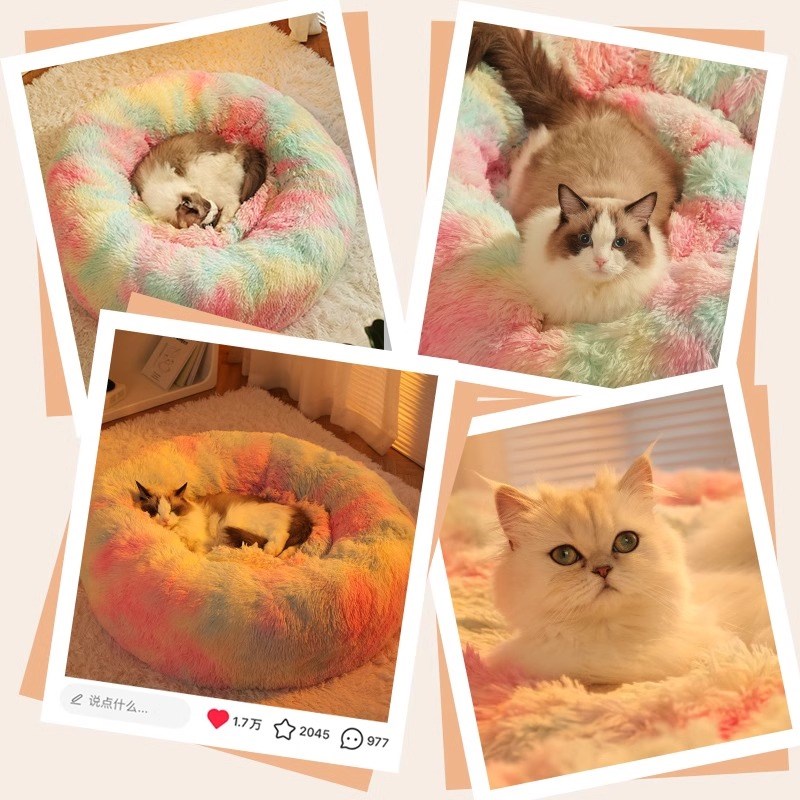 猫窝秋冬季保暖宠物床四季通用狗窝深度睡眠冬天用品猫狗垫子猫咪