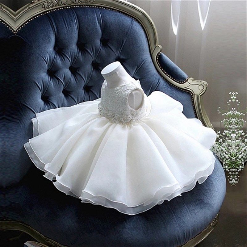 公主裙女童白色蓬蓬纱生日儿童晚礼服花童小主持人婚纱钢琴演出服,童装/婴儿装/亲子装,儿童礼服,淘宝优惠券,粉丝福利购,淘宝优惠卷