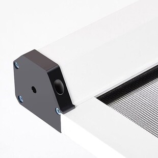 定制卷帘式隐形纱窗阁楼斜顶天窗纱窗外推式斜屋顶天窗防蚊网自装