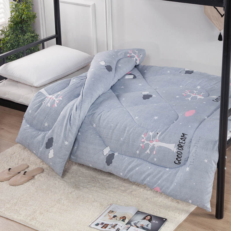 一米二宽棉被芯1.5学生宿舍1.2m垫被五斤美容院被子带被套秋冬长2