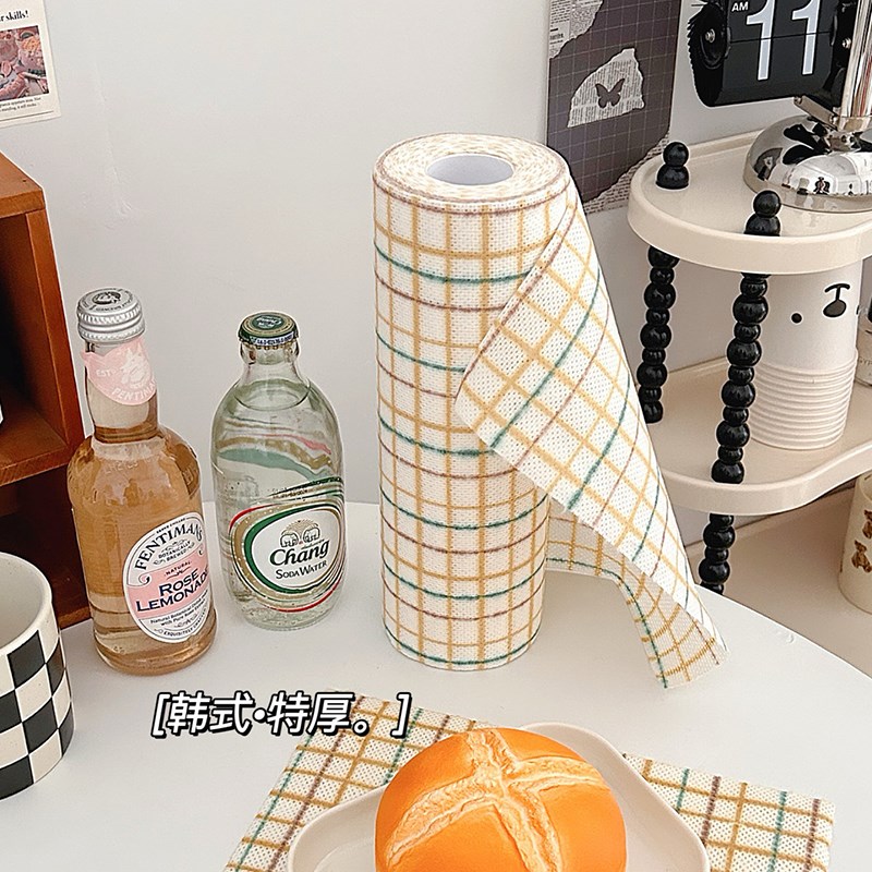 厨房一次性懒人抹布加厚干湿两用家用清洁专用纸巾吸水吸油洗碗布