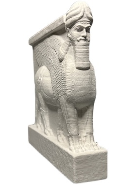 伊拉克亚述文化人首翼牛像石膏雕塑装饰居家生日送礼品创意摆件