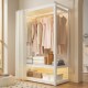 架子 防尘帘衣帽间组装 洞洞板衣柜金属挂衣架家用卧室步入式 开放式