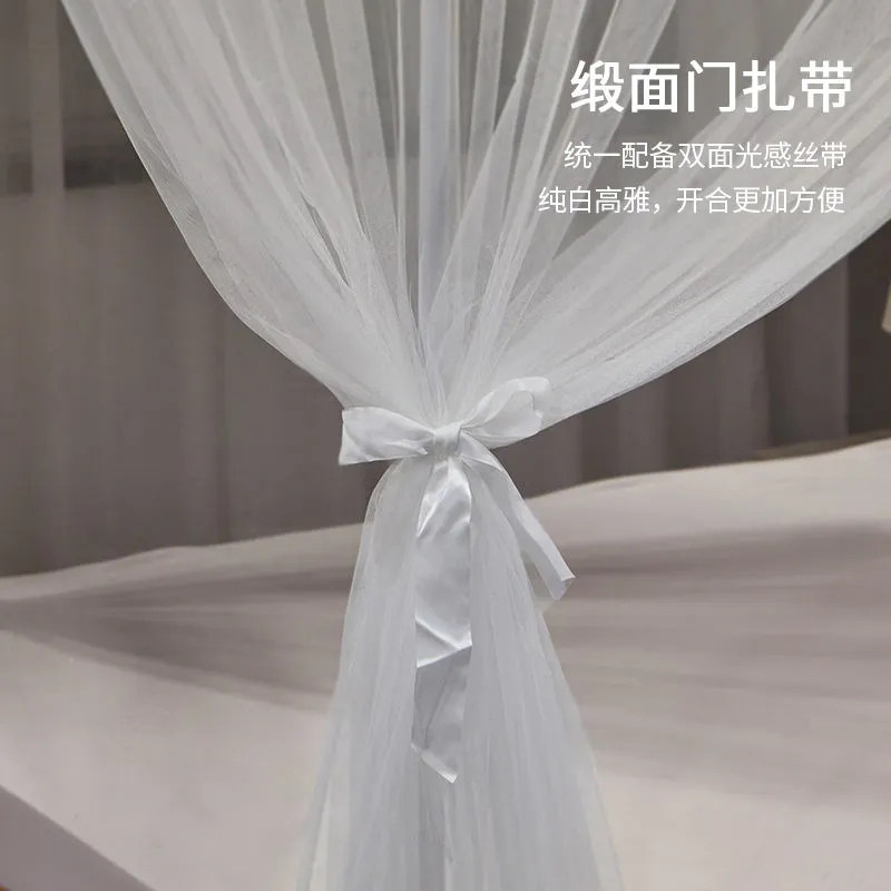 家用宫廷蚊帐 落地单层柔纱垂地大空间1.2m/1.35m/1.5三开门1.8米,床上用品,蚊帐,淘宝优惠券,粉丝福利购,淘宝优惠卷