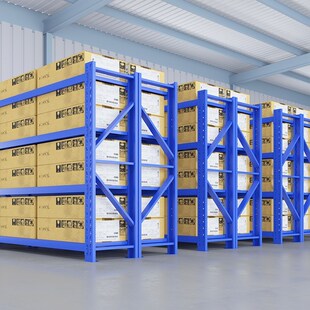 重型货架仓库仓储置物架多层展示架库房铁架子工业风储藏室可拆卸