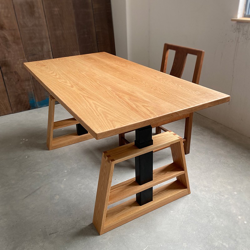 指尖森林纯实木电动升降桌智能办公桌大板桌子家用学习桌工作台