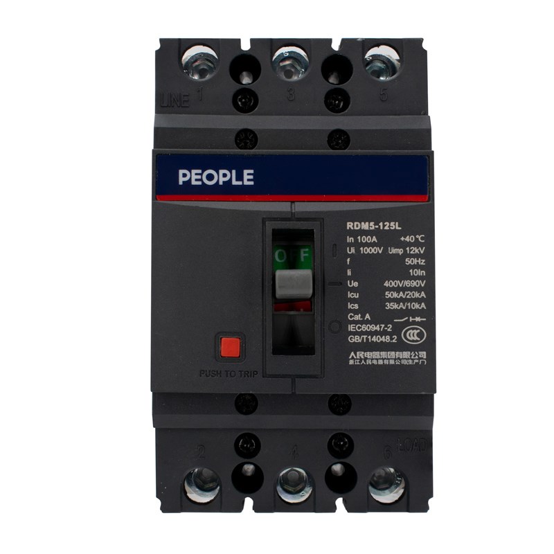 人民电器RDM5塑壳断路器100 1 10 0 0 P P空气开关
